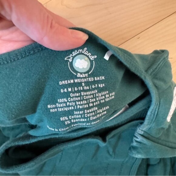 Dreamland Dream Weighted Sleep Swaddle Forest Green - Picture 6 of 8